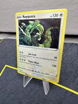 Rayquaza SWSH029 Swirl Cosmos Holo Black Star Promo Pokemon TCG - Image 2