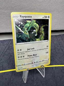Rayquaza SWSH029 Swirl Cosmos Holo Black Star Promo Pokemon TCG - Image 3