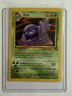 1999 Muk Fossil 28/62 Vintage Pokemon NM- Clean - Image 3