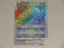 2022 Pokemon SWSH Lost Origin SECRET RARE #201 Giratina VSTAR RAINBOW - Image 1