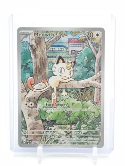 MEOWTH 2025 POKEMON PHANTASMAL FLAMES ILLUSTRATION RARE #106/094 A Q5801 - Image 1