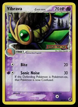 Pokemon Card - Vibrava Dragon Frontiers 42/101 Reverse Holo Stamped - Image 1