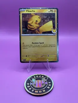 Pikachu - (Cosmo Holo) 051/162 Miscellaneous Cards & Products Holo & Coin - Image 1