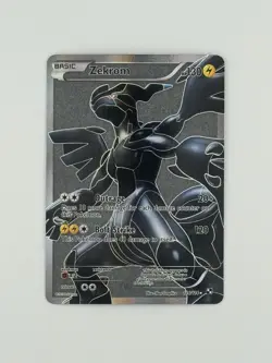 Zekrom 114/114 Ultra Rare Gray Background Black & White Pokemon ERROR CARD - Image 1