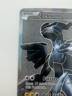 Zekrom 114/114 Ultra Rare Gray Background Black & White Pokemon ERROR CARD - Image 5