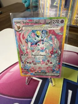 Pokemon TCG Sylveon EX 156/131 Prismatic Evolutions Illustration Holo Card NM - Image 1