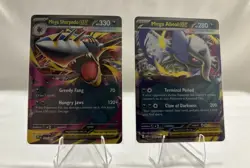 Mega Sharpedo & Mega Absol Phantasmal Flames Pokemon Cards 061/094 & 086/094 - Image 1