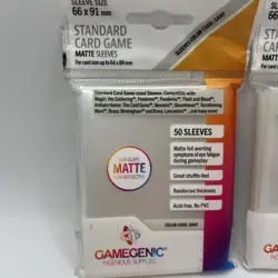 Gamegenic Standard Card Game Matte Sleeves Gray 50ct x5 Packs - Image 2