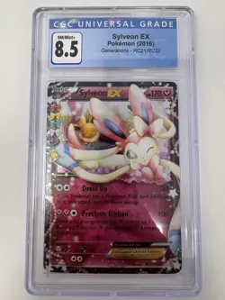 Sylveon EX RC21/RC32 CGC 8.5 XY Generations Radiant Collection Holo Card - Image 1
