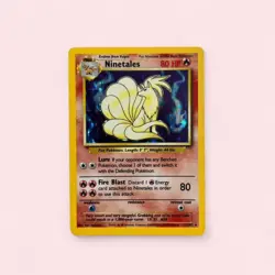 Pokemon Ninetales 012/102 Base Set Holo Card - Image 1