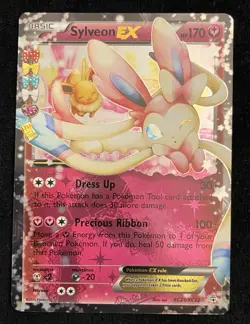 Sylveon EX RC21-32 Generations: Radiant Collection Holo Pokemon Card Eevee - Image 1