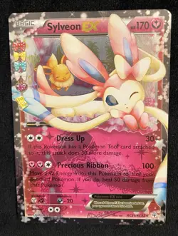 Sylveon EX RC21-32 Generations: Radiant Collection Holo Pokemon Card Eevee - Image 2