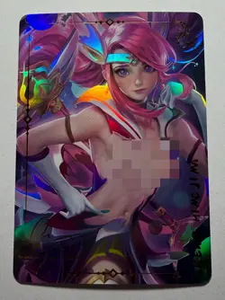 SEXY HEROINE WAIFU Lux LEAGUE OF LEGENDS ACG PREMIUM HOLO CARD NM - Image 1