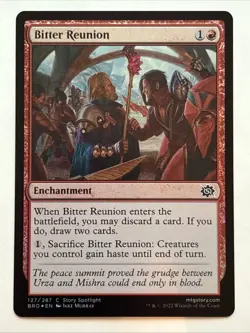 MTG The Brothers' War Bitter Reunion Foil 127/287 NM - Image 1
