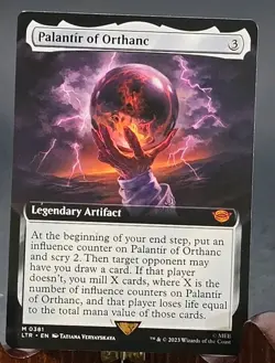 Palantir of Orthanc (Extended Art) Lord of the Rings MTG Regular Lightly Played - Image 1