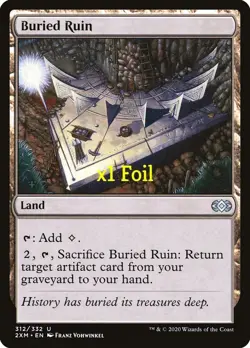 MTG Foil Double Masters 2XM Buried Ruin MINT - Image 1
