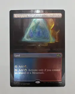 Magic: The Gathering Riverpyre Verge Rare Land DFT 0372 2023 Justin Sweet - Image 1