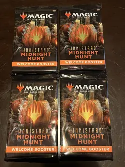 MTG: Innistrad: Midnight Hunt - Welcome Booster Pack (LOT x4) *SEALED* - Image 1