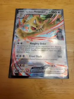 Pokemon TCG Team Rocket's Persian Ex 150/182 Double Rare - Image 1