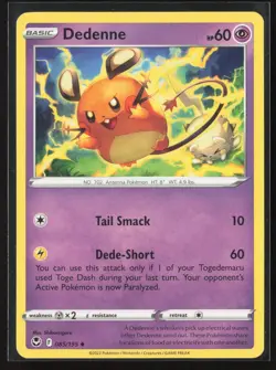 Dedenne 085/195 Uncommon Silver Tempest Pokemon Lightly Played - Image 1