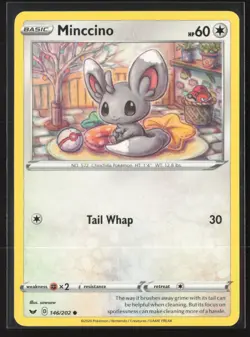 Minccino 146/202 Common Sword & Shield Pokemon Near Mint - Image 1