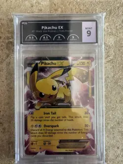 2015 Pokemon PCG 9 Pikachu EX XY Black Star Promo English Holo XY 84 - Image 1
