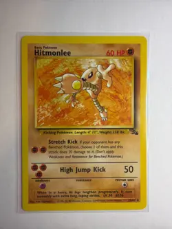 1999 Pokemon Fossil Set Unlimited - 22 Hitmonlee - Image 1