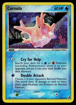 Pokemon Card - Corsola Unseen Forces 37/115 Reverse Holo Stamped - Image 1