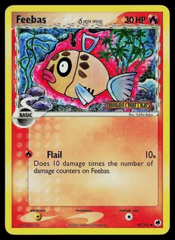 Pokemon Card - Feebas Dragon Frontiers 49/101 Reverse Holo Stamped - Image 1
