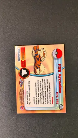 Pokemon Topps Chrome Arcanine #59 - Image 2