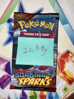 HEAVY! 22.49g Surging Sparks Pokemon TCG Booster Pack - Image 2