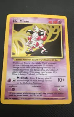 Mr. Mime 06/64 Jungle Holo; Jungle Stamp ERROR; Pokemon - Image 1