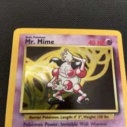Mr. Mime 06/64 Jungle Holo; Jungle Stamp ERROR; Pokemon - Image 3