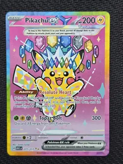 Pokemon Pikachu EX 277/217 SIR Ascended Heroes NM/M - Image 1