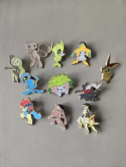 Pokemon Mythical Collection Pins Lot of 11 Mew Celebi Darkrai Victini - Image 1