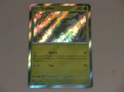 2024 Pokemon Scarlet & Violet Paldean Fates SHINY RARE #095 Scyther HOLO SH - Image 1
