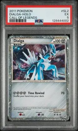 The Pokemon Company Pokemon TCG Dialga SL2 Call of Legends Shiny Holo PSA 5 - Image 1