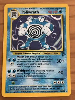 Pokemon - Poliwrath - Holo - Base Set 2 - Excellent Condition - Image 1