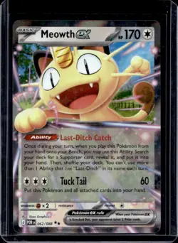 2026 Pokemon Perfect Order Meowth ex Double Rare #062/088 - Image 1