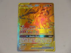 2021 Pokemon Premium Black Star Promo Tag Team #SM247 Reshiram & Charizard GX - Image 1