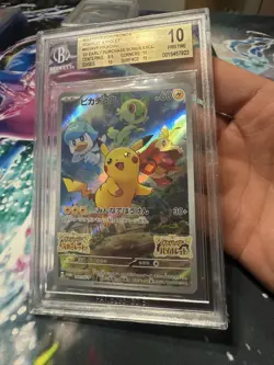 2022-24 Pokemon Promo SV PIKACHU JAPANESE Early Purchase Bonus #001 SVP BGS 10 - Image 3