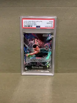 PSA 10 - One Piece Roronoa Zoro Alt Art Leader OP12-020 Legacy of the Master - Image 1