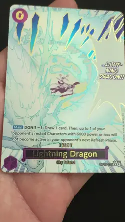 One Piece Lightning Dragon Event Sky Island OP15-077 Foil Card - Image 2