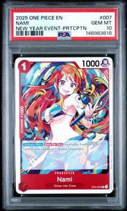 PSA 10 NAMI 007 NEW YEAR EVENT-PARTICIPATION ONE PIECE PROMOS ONE PIECE - Image 1
