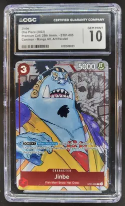 2022 ONE PIECE JINBE PROMO 25TH ANNIVERSARY ST01-005 CGC 10 C PT - Image 1