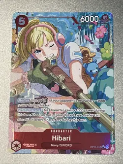 Hibari (Alternate Art) OP11-010 A Fist of Divine Speed Foil One Piece TCG - Image 1