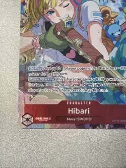 Hibari (Alternate Art) OP11-010 A Fist of Divine Speed Foil One Piece TCG - Image 5