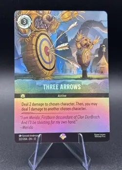 Disney Lorcana Wilds Unknown Epic - "THREE ARROWS" 222/204 - Image 1