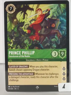 Prince Phillip - Shimmering Skies - 83/204 - Lorcana TCG - Super Rare - Image 2