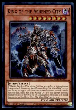 Yu-Gi-Oh! King of the Ashened City #PHN1-EN091 1st Edition Near Mint - Image 1